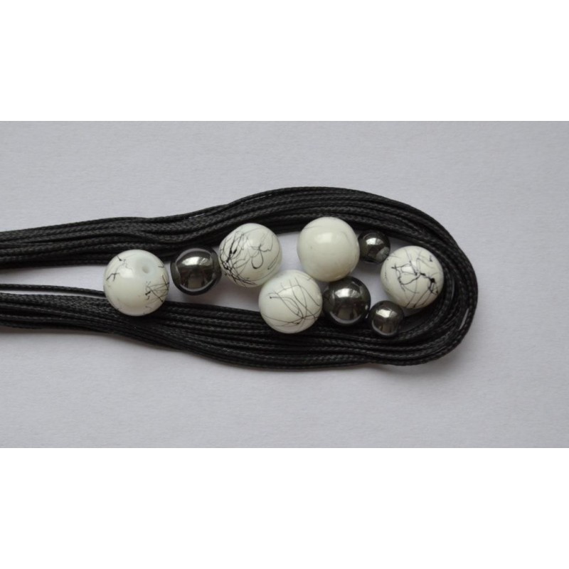 Zestaw bransoletka z koralikami