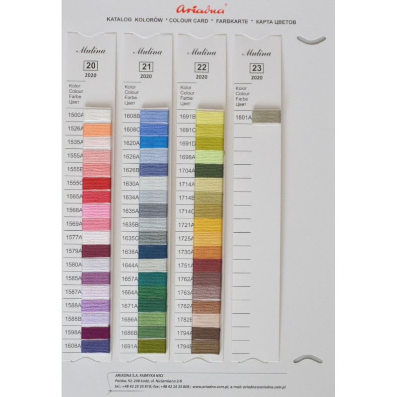 Katalog kolorów Muliny 330K