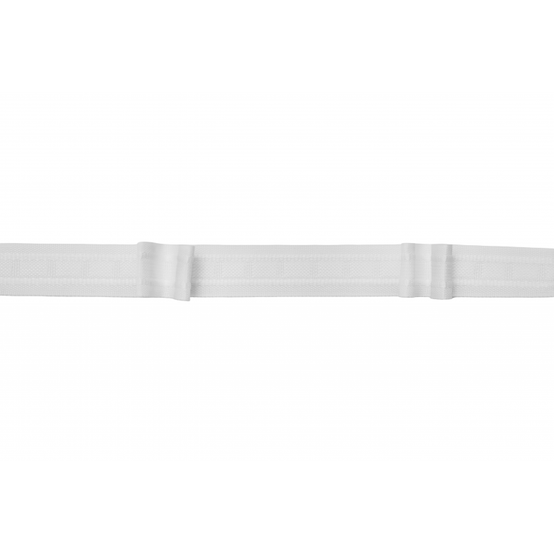 Taśma poliestrowa biała "PODWÓJNA FAŁDA", szer. 25 mm, FP025-12-3C3