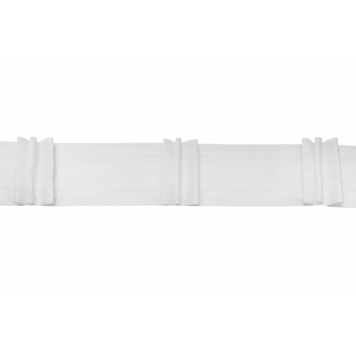 Taśma poliestrowa biała "POTRÓJNA FAŁDA", szer. 50 mm,...