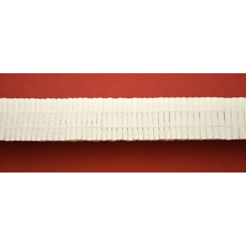 Taśma poliestrowa surowa, marszczenie "DOWOLNE", szer. 25 mm, FP025-0D-1C3