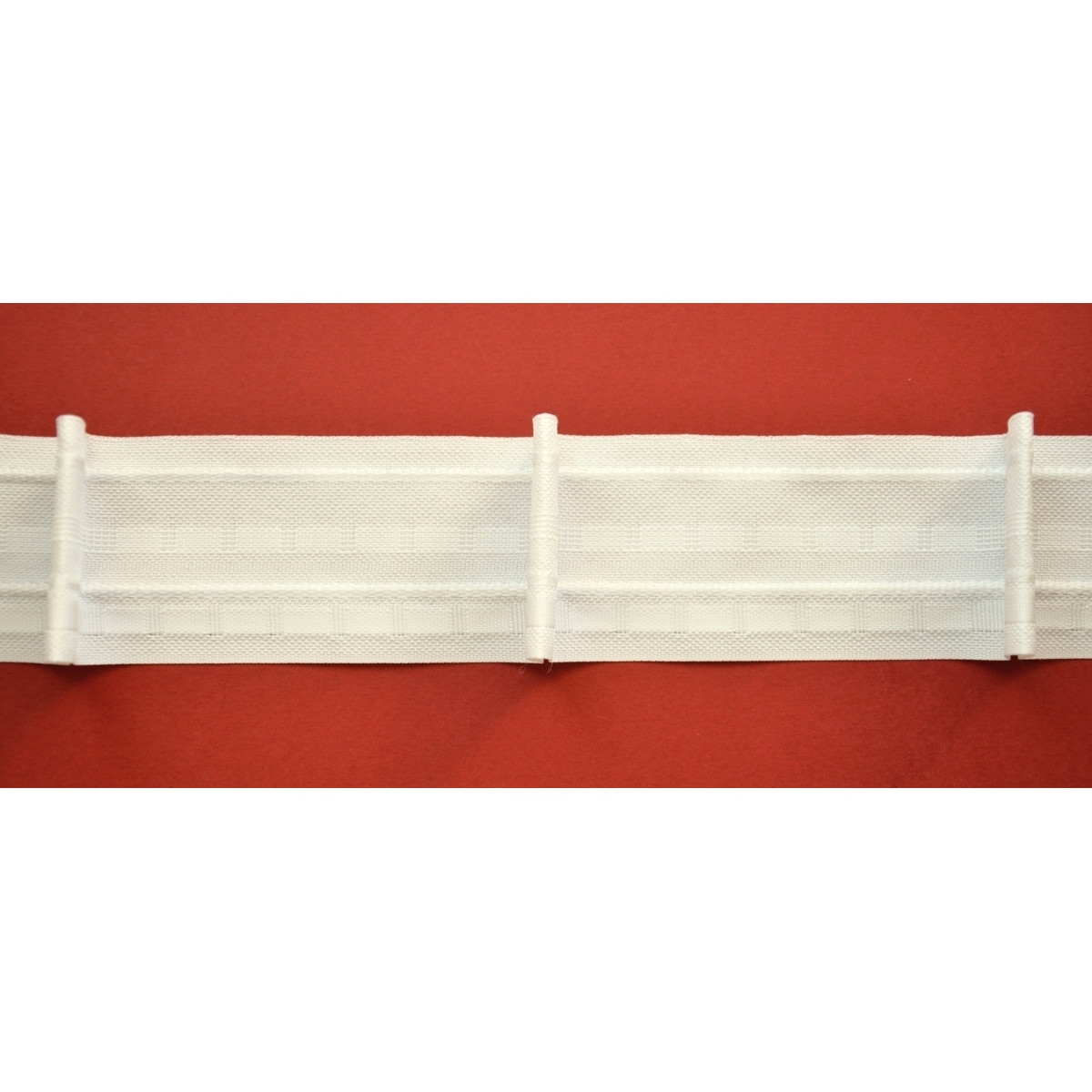 Taśma poliestrowa biała "POJEDYNCZA FAŁDA",...