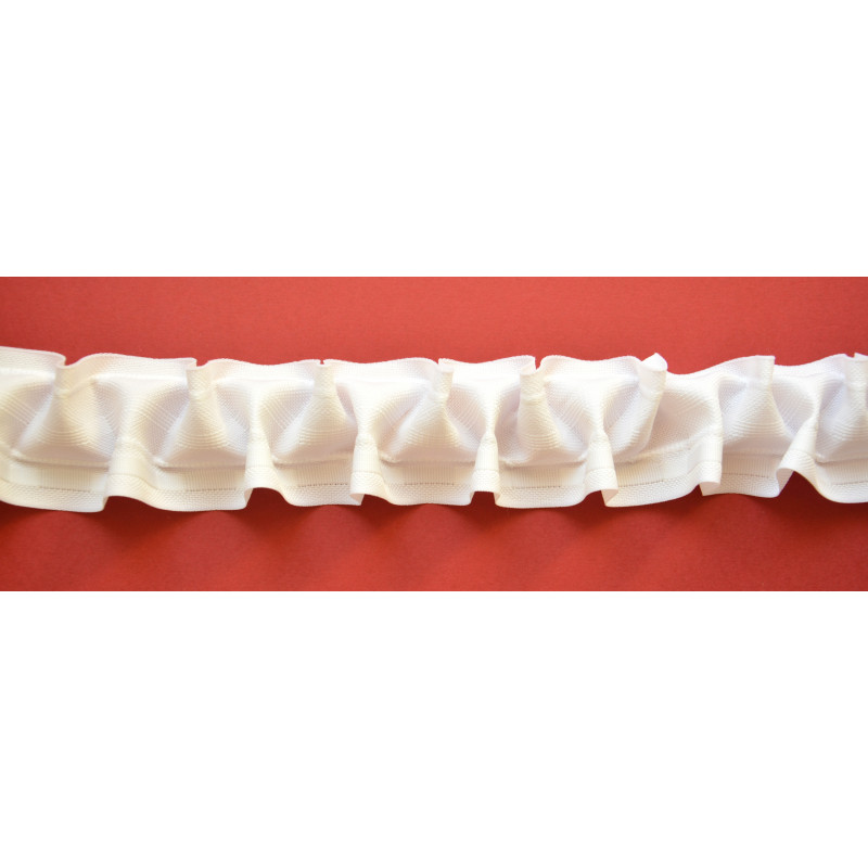 Taśma poliestrowa biała "SMOK", szer. 50 mm, FP050-2S-3C3