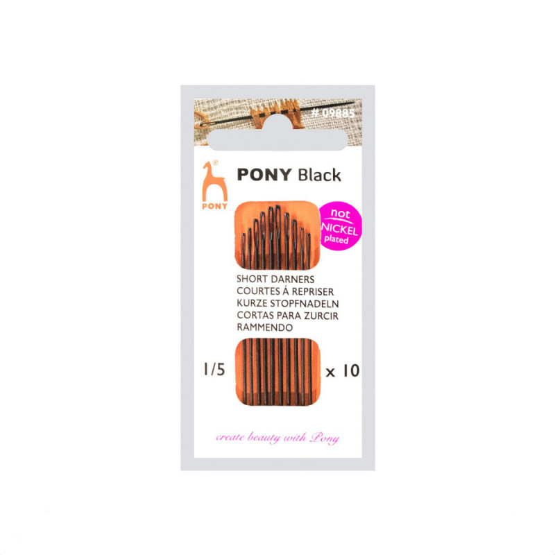 Igły do szycia ręcznego PONY - BLACK - rozm.1/5 - 10szt./opak.