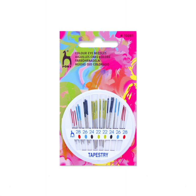 Igły ręczne do haftu bez czubka PONY - rozm.22-28- 24szt./opak.
