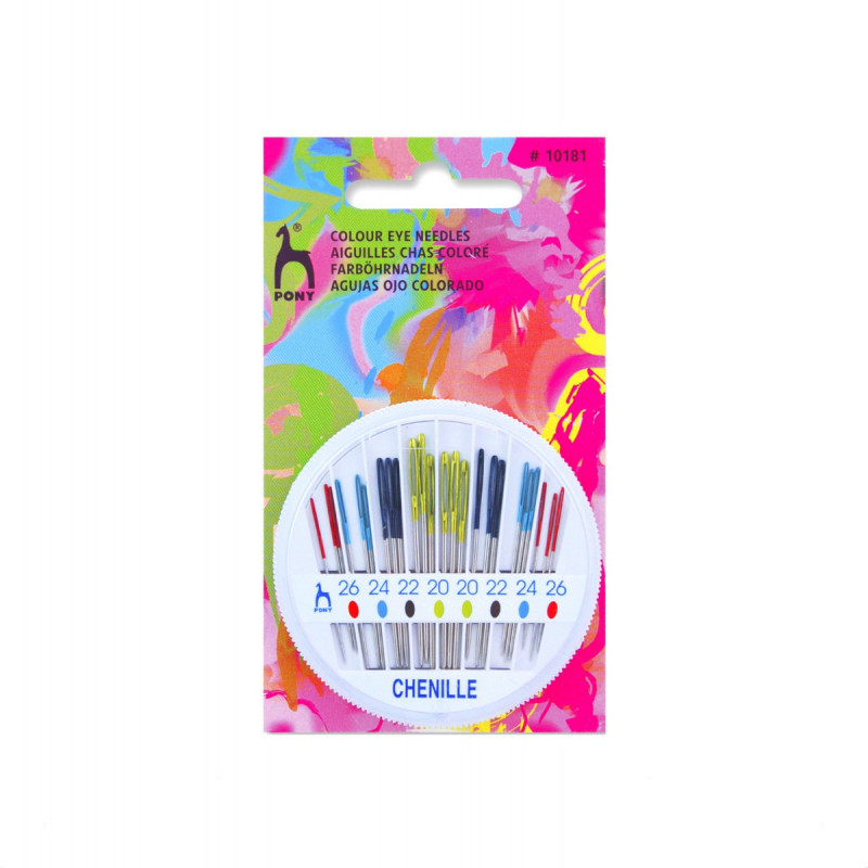 Igły ręczne do haftu z czubkiem PONY - rozm.20-26- 24szt./opak.