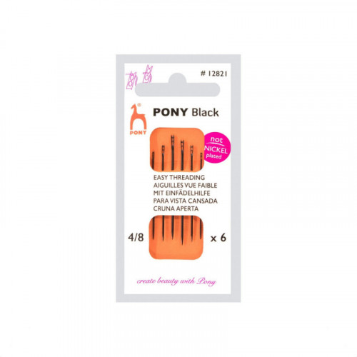 Igły do szycia ręcznego dla słabowidzących PONY - BLACK -...