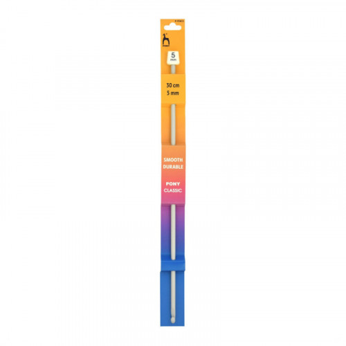 Szydełko tunezyjskie teflonowe PONY - 5,00 mm x 30 cm