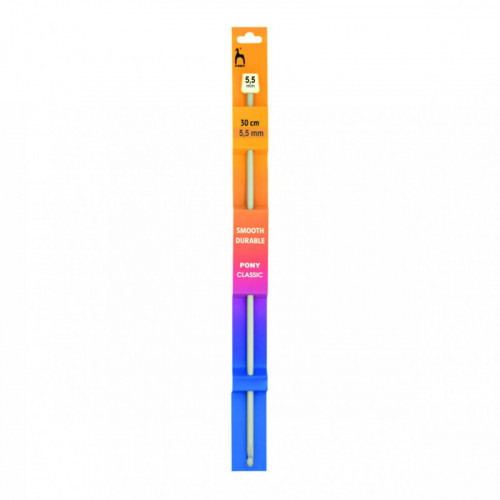 Szydełko tunezyjskie teflonowe PONY - 5,50 mm x 30 cm
