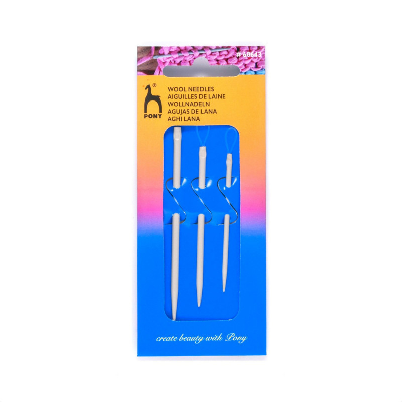 Igły ręczne do wełny PONY - 3szt./opak.